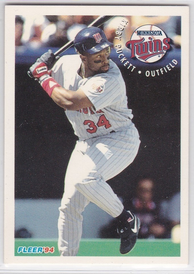 G) 1994 Fleer Baseball Trading Card - Kirby Puckett #21 of 25 - $1.97