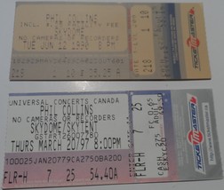  Phil Collins 2 Original Ticket Stubs Toronto Skydome 1990/97 GENESIS VG... - £10.02 GBP