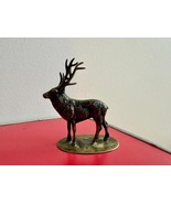 1970s 65 GRAMS DEER FIGURE 800 CARAT SILVER Stamp Original Handmade Deco... - $176.37