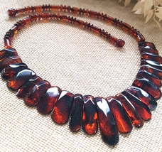 Baltic Amber Necklace Women // Certified Genuine Baltic Amber - £77.17 GBP