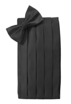 Silk Faille Solid Cummerbund and Bow Tie Set - $150.00