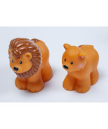 FISHER PRICE LITTLE PEOPLE PAIR REPLACEMENT LION COUPLE NOAHS ARK ZOO AN... - $150.60 MXN