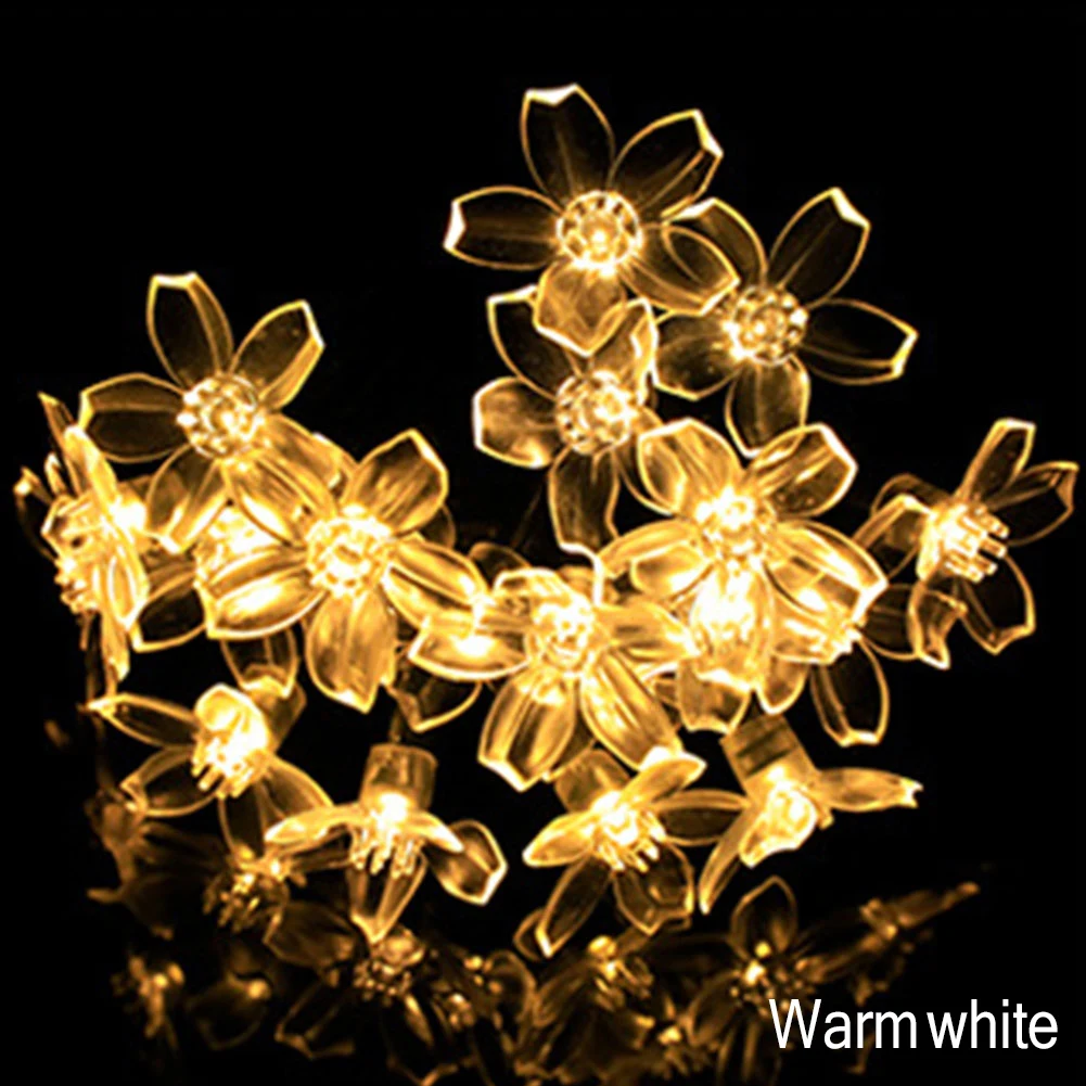 LED Sakura Street Gar Lawn Lamp Battery Powered String Lights Fairy Lights Chris - £59.70 GBP