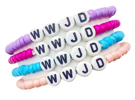 Bracelets for Men Boys What Would Jesus do Leather - $40.52