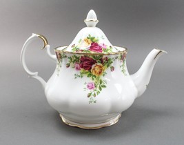 Royal Albert England Bone China Old Country Roses Large Teapot With Gold... - £167.46 GBP