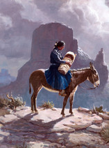 Framed canvas art print giclee Navajo Madonna 2 - £31.64 GBP+