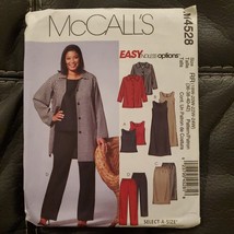 McCall&#39;s 4528 Women Jacket Top Dress Skirt Pants Sewing Pattern 18W-20W-22W-24W - $12.34