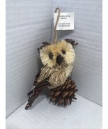 Christmas Ornaments Owl On Pinecone - $8.47 CAD