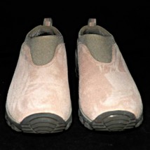 Merrell Satellite Mocs Pale Pink Suede Slip On Loafers Moccasins Walking Shoe 8M - £47.94 GBP