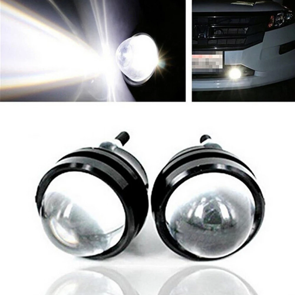 2pcs Universal Car Fog Lamp 12V-24V High Power Bull Eye LED  Car Daytime Fog - £11.99 GBP