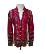 New w/ Tags IVKO Imperial Light Wool Multicolor Cardigan Sweater Size L - £204.23 GBP