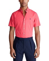 Polo Ralph Lauren Mens Slim Fit Garment-Dyed Twill Shirt Cactus Flower Red-Small - £38.33 GBP