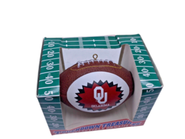 Vintage OU Oklahoma Sooners Football Ornament NEW Topperscot Touchdown - £36.81 GBP