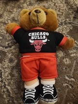 Chicago Bulls Vintage Teddy Bear Plush Doll - Play By Play NBA Merchandi... - $12.60