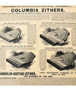 1969 Columbia Zithers 1900 Repro Advertisement Musical Instruments Sears... - $463.85 MXN