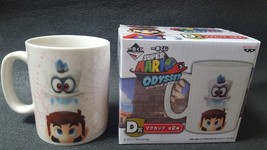 Super Mario Odyssey Mug Cup White Ichibankuji Banpresto Prize Japan - £29.80 GBP