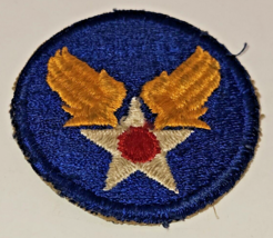Original Wwii U.S. Army Air Force White Star &amp; Red Pilot Usaaf Patch Used Vtg - £4.68 GBP