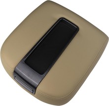 Floor Center Console Armrest Lid Assembly Carbon Fiber Beige Compatible ... - $87.25