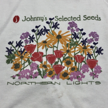 Johnny&#39;s Selected Seeds Northern Lights White Long Sleeve Sweatshirt Siz... - £27.25 GBP