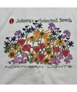 Johnny&#39;s Selected Seeds Northern Lights White Long Sleeve Sweatshirt Siz... - £27.24 GBP