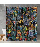Batman Collage Waterproof Polyester Shower Curtain with Hooks - $608.14 MXN+