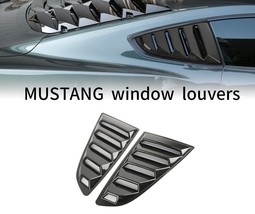 For 2015-2023 Ford Mustang Carbon Look Side Vent Window 1/4 Quarter Scoo... - $29.99