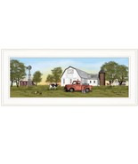 Summer on the Farm 1 White Framed Print Wall Art - $142.98 CAD