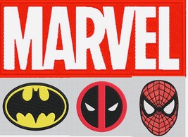 100+ Marvel Embroidery Designs DC Embroidery Designs Justice League Embr... - £31.96 GBP+