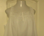 Croft and Barrow White nightgown Sleeveless Size 2X waffle finish - $20.74