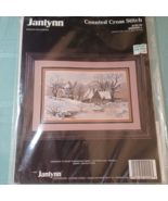 Janlynn Windmill Snow Country Counted Cross Stitch Kit #102-02 1999 Sealed - $10.81 CAD