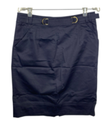 Calvin Klein Skirt Size 8 Black Straight Pencil Tailored Preppy Belt Car... - $48.81 CAD