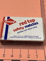 Matchbook Cover  Diamond Red Top  Safety Matches  Springfield, MA   gmg ... - $232.38 MXN