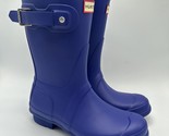 HUNTER Original Short boot BITTER INDIGO WFS1000RMA Women’s Size 6 - £86.94 GBP