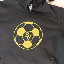 Adidas Soccer Men's Black Cotton Blend Pullover Hoodie Sweatshirt Size Small image 9