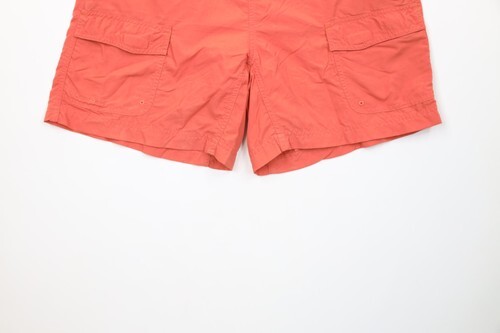 Vintage Columbia Womens Medium Spell Out Above Knee Trekking Cargo Shorts Salmon Item image 4