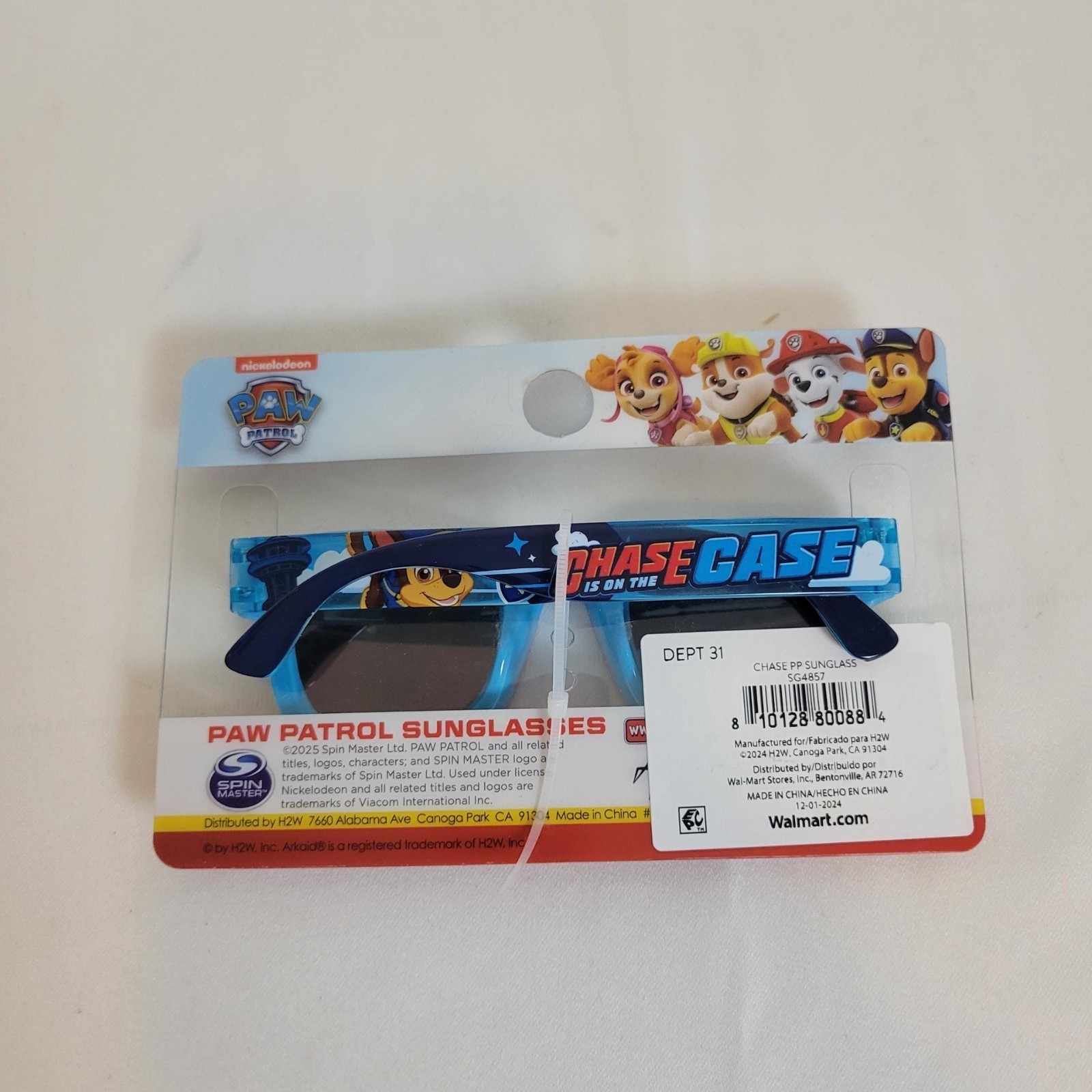 PAW PATROL CHASE Premium Kids Blue 100% UV Shatter Resistant Sunglasses NWT $15 Item image 2