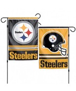 Pittsburgh Steelers Double Sided Garden Flag,12&quot; x 18&quot; - €13,11 EUR