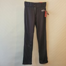 NWT Rawlings Semi-Relaxed Fit Baseball Pants Black Size Small Mid Rise Stretch - $19.80
