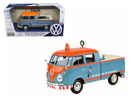 Volkswagen Type 2 (T1) Delivery Service Pickup Truck Blue and Orange &quot;VW-Kundend - £35.57 GBP