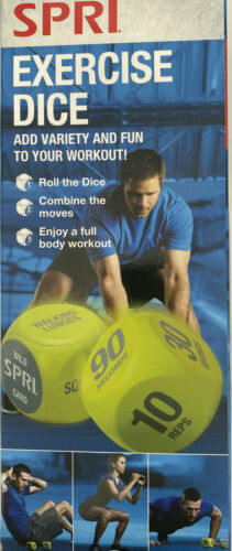 SPRI Exercise Dice Home Exercises Full Body Workout At Home Best Cardio Stamina - $11.84