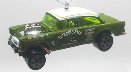 Christmas Ornament for 1955 Chevy Bel Air Gasser Green White - $35.24