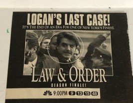 Law And Order Tv Guide Print Ad Jerry Orbach Sam Waterston Chris Noth TPA18 - £4.74 GBP
