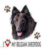 I Love My Belgian Sheepdog Dog HEAT PRESS TRANSFER for T Shirt Sweatshir... - £5.16 GBP