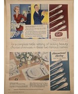 1847 Rogers Bros Vintage Print Ad 1953-Canada-Flatware Silver Plate 10.5... - $13.34