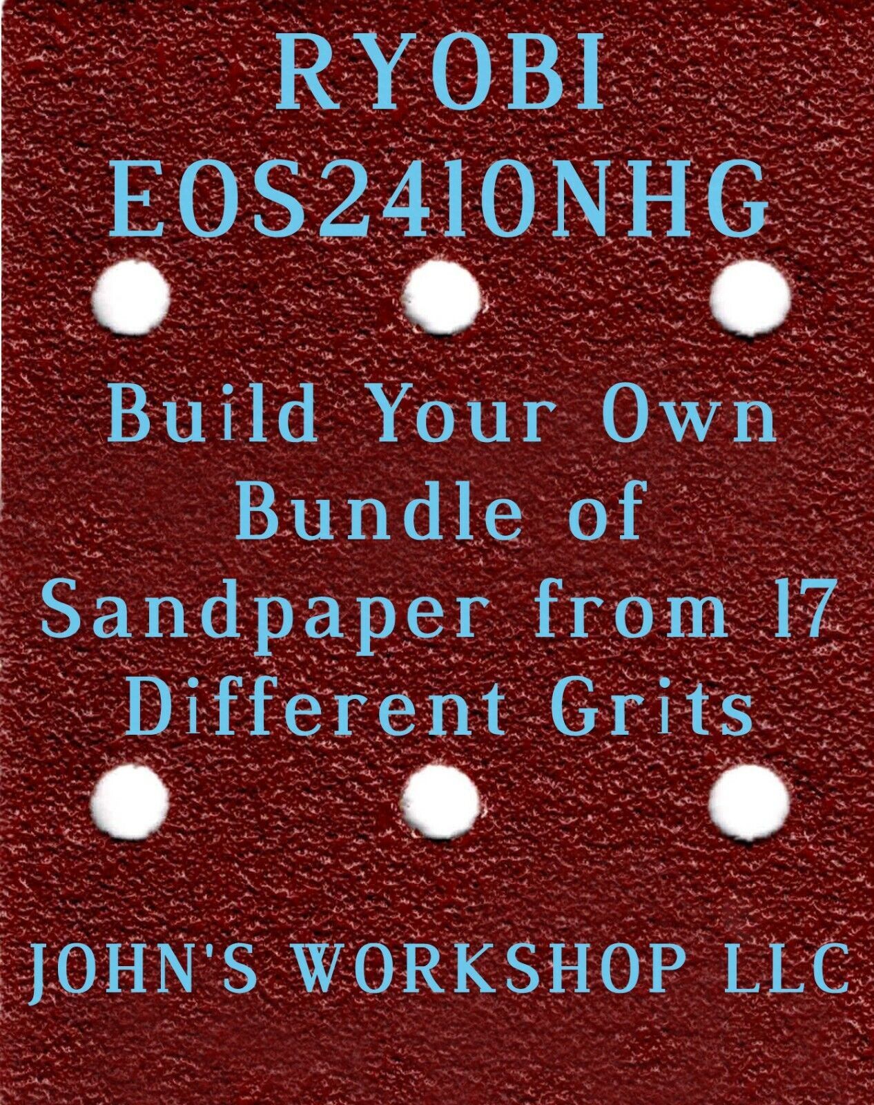 Build Your Own Bundle of RYOBI EOS2410NHG 1/4 Sheet No-Slip Sandpaper - ... - $0.99