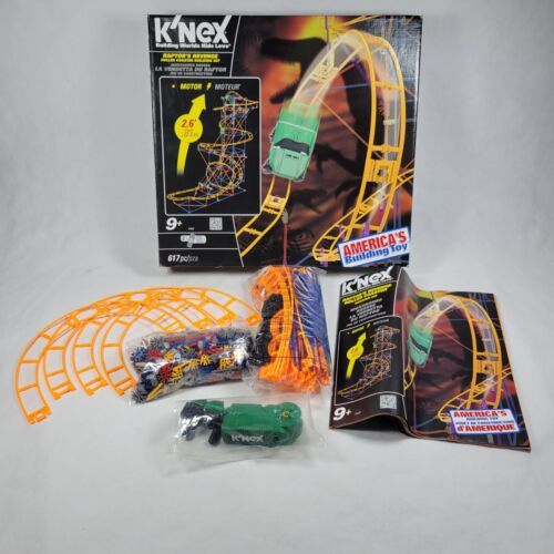 K'NEX Raptor's Revenge Roller Coaster Builder Set 100% Complete Very Nice, 617pc - $19.96