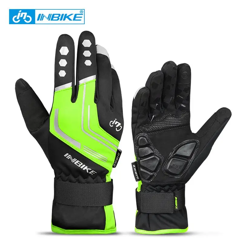 INBIKE  Touch Screen Bike Gloves Winter Thermal Windproof  Full Finger Cycling G - £111.64 GBP