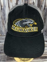 University of Wisconsin Milwaukee UWM Panthers Mesh Back Baseball Cap Black Gray - $12.59