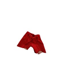 Red Polka Dot Doll Shorts Miniature Handmade Elastic Waist Vintage Style - $93.01 MXN