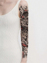 Chinese Dragon Full Arm, Leg or Back Henna Temporary Tattoo - $9.90